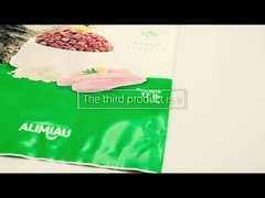 Túi đóng gói thực phẩm tùy chỉnh có dây kéo Túi đựng thức ăn cho chó có thể khóa lại tám mặt