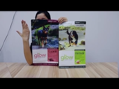 Heat Seal Zipper Thức ăn cho chó hàng đầu Túi đen Purina Retriever Thức ăn cho chó Victor Túi 50 Lb