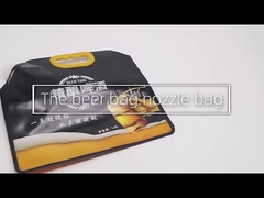 Túi đựng đồ uống bằng nhựa đứng đầy màu sắc có vòi Túi đựng vòi bằng nhôm có vòi đáy phẳng